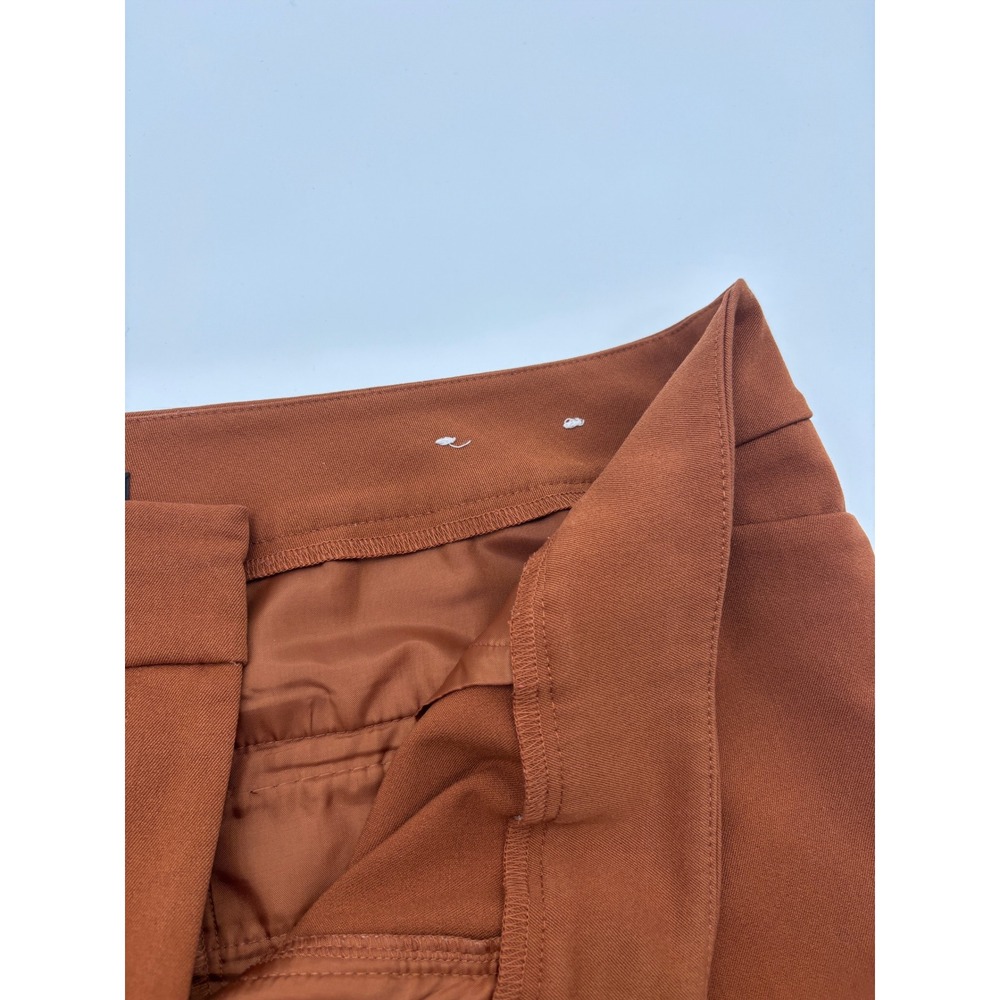 Ann Taylor Factory Women Size 12 Brown Wide Leg Career Dress Pants‎ - Picture 4 of 7